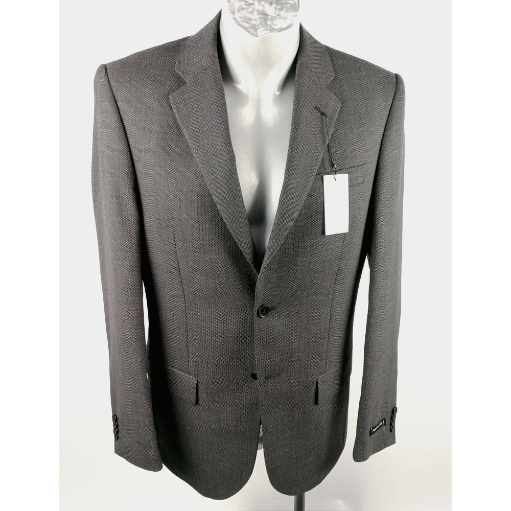 Bellissimo Gray Wool Bl Blazer 2 Button Jacket 38R